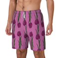thumbnail image 2 of Xecao Tulips Flowers for Men's Swimming Trunks Swim Trunks Quick Dry Swim Shorts with Mesh Lining Funny Swimwear Bathing Suits, 2 of 9