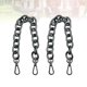 thumbnail image 3 of ColoMX 2 piezas de 30 cm de cadena de hierro de repuesto para manualidades antiguas, accesorios de correa para bolsos, accesorios de asa para equipaje de mano (negro), 3 of 7