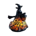 thumbnail image 2 of Avolia Halloween Witch Lamp, 5.9" Inspired Witch Hat Lamp, Gothic Spooky Witches Decor with Holding Lantern, Spooky Decorative Standing Night Light, Halloween Party Lighting Decorations Indoor, 2 of 6