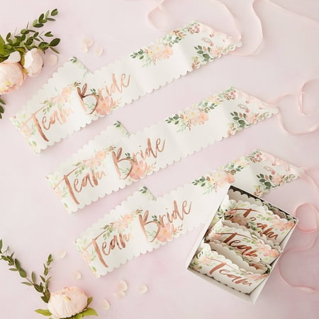 Ginger Ray Team Bride Sashes - 6 Pack