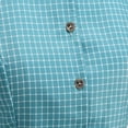 thumbnail image 6 of WRKEKC Midi Dresses for Women Plaid Print Collared Short Sleeve Vintage A-Line Swing Dress, 6 of 8