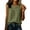 *1-Army Green, variant on VBVC Women's Cotton-Linen Ruched Bust Tank Top , Ladies' Crew Neck Sleeveless Blouse , Summer Office Daily Layering Tops For Women,Khaki,S-3XL