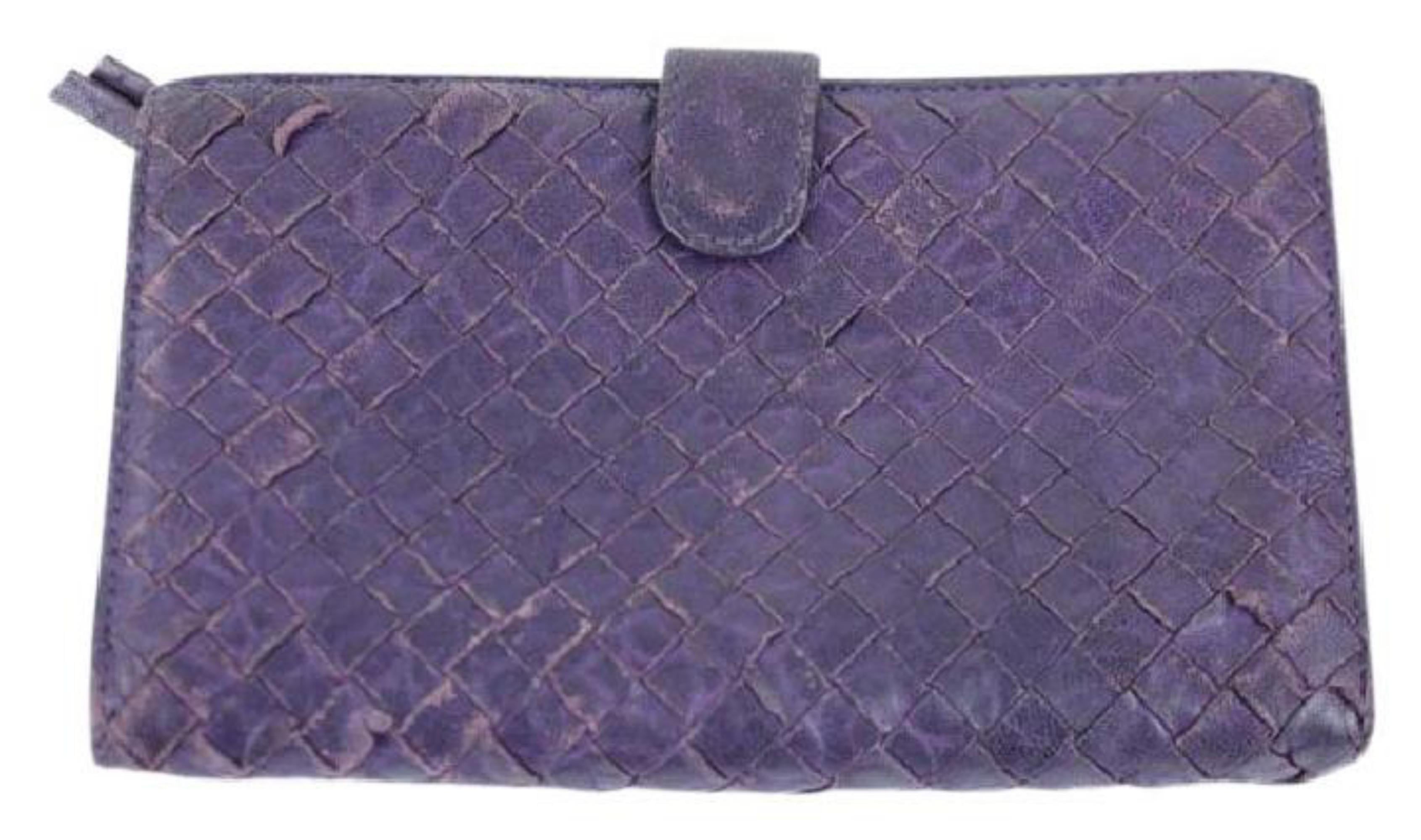 bottega veneta purple wallet