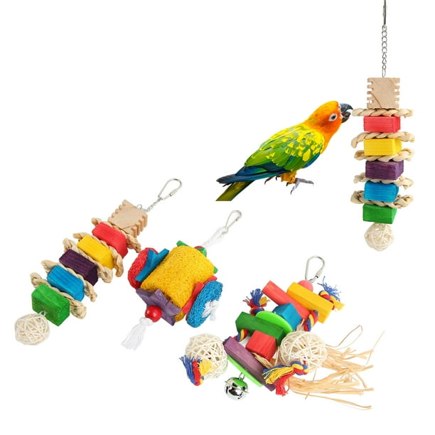 Chewing Toy, Beak Grinding Hook Installation Colorful Bird Bite