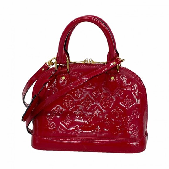 Pre-Owned Louis Vuitton Alma BB Vernis Handbag M91771 Rose Indien 2-way bag for women P3171549