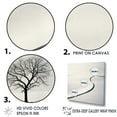 thumbnail image 3 of Designart "Minimalistic Winter Views III" Winter Landscape Floater Framed Canvas Prints, 3 of 5