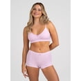 thumbnail image 4 of No Boundaries Seamless Triangle Bralette & Boyshort Set, 2-Piece, Women's XS-XXXL, 4 of 8
