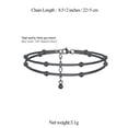 thumbnail image 5 of FindChic Ankle Bracelets for Women, Black Layered Stainless Steel Anklets Waterproof Ball Ankle Chain Summer Birthday Mothers Day Jewelry Gifts for Her Mom Wife, 5 of 9
