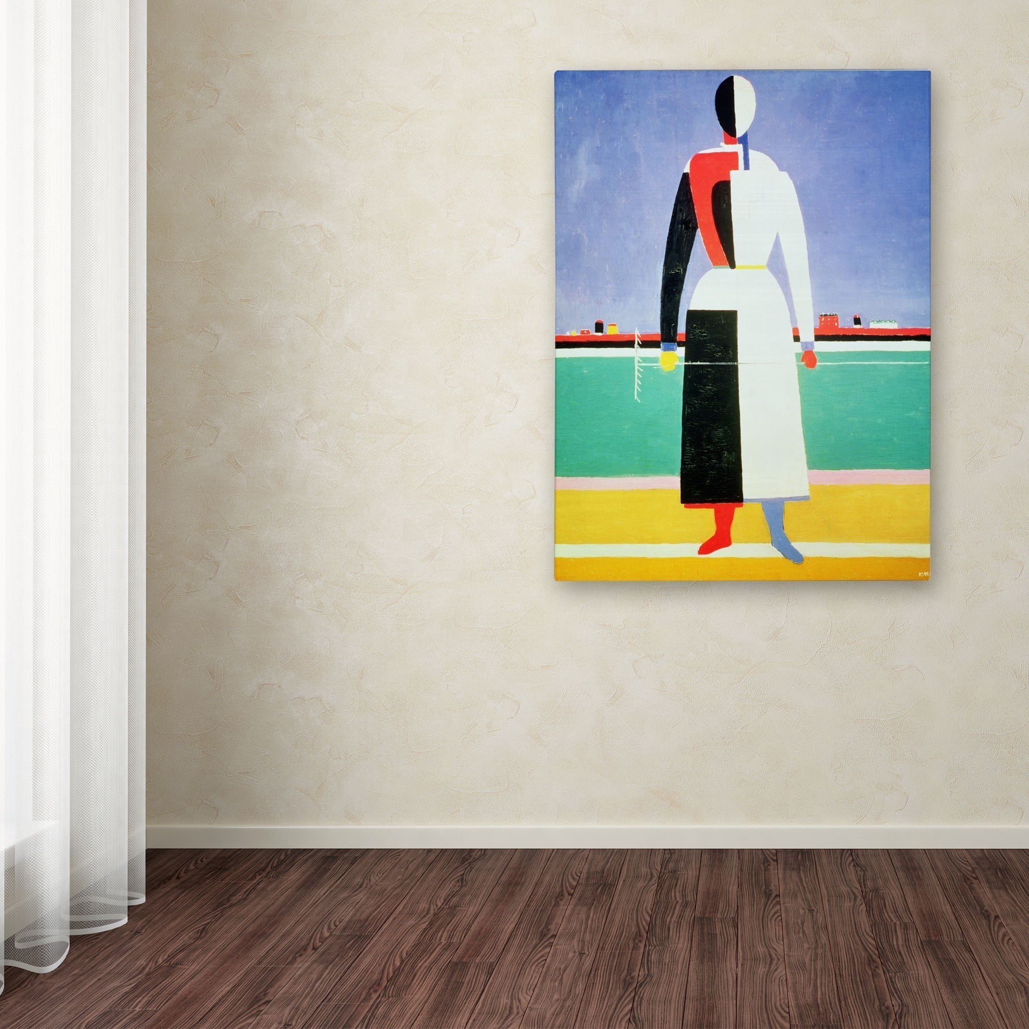 Trademark Fine Art "Woman With Rake, 1928-32" Canvas Art by Kazimir Malevich