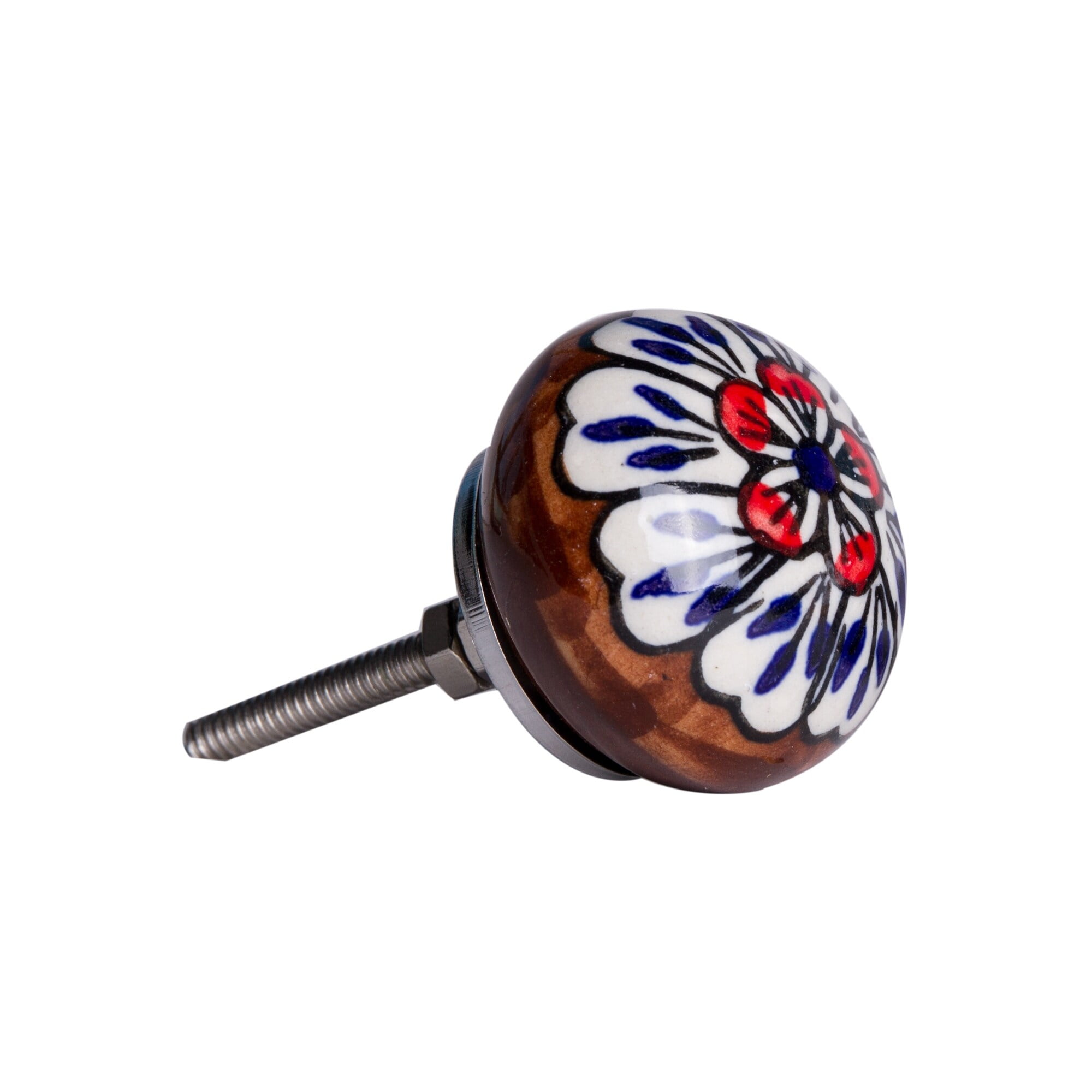 Knob-It Classic Cabinet Drawer Knobs 8-Piece Vintage Hand Painted 22 Inch
