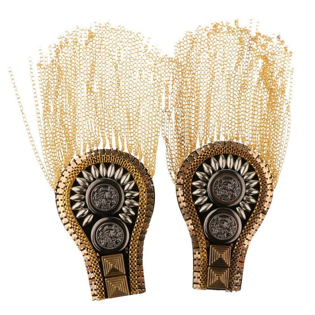 Broche Punk Para Hombre Epaulet Hombrera De Hombro Bor Broche Insignia - Oro Sunnimix Broche Hombro