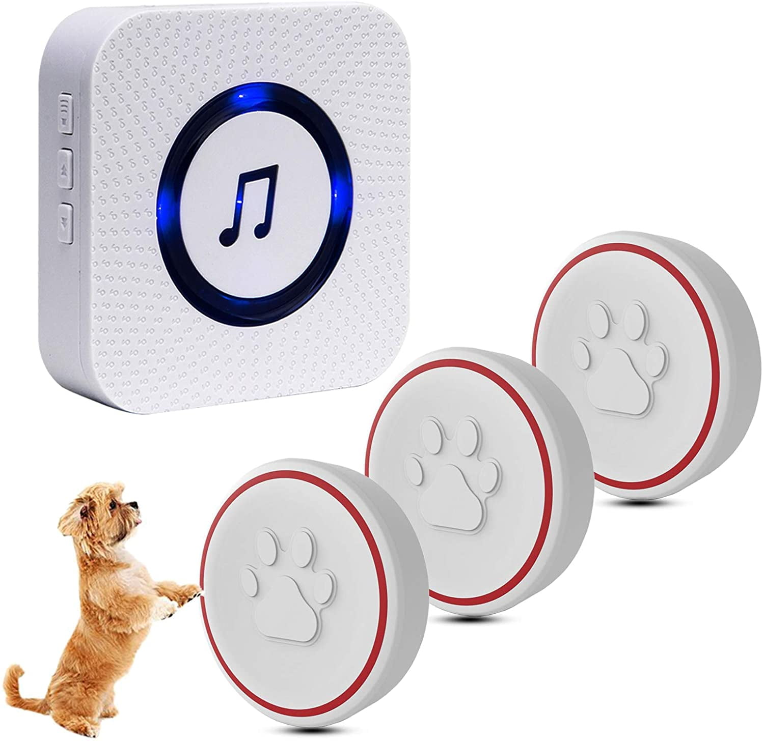 Dog Doorbell Dog Door Bells for Potty Training Waterproof Button for
