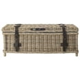 thumbnail image 3 of SAFAVIEH Navarro Rattan Coffee Table Trunk Grey, 3 of 7