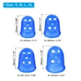 thumbnail image 2 of Uxcell Rubber Finger Tips Silicone Thumb Fingertip Protector Thimble for Guitar Playing Blue, Sky Blue 4 Size 32 Pack, 2 of 6