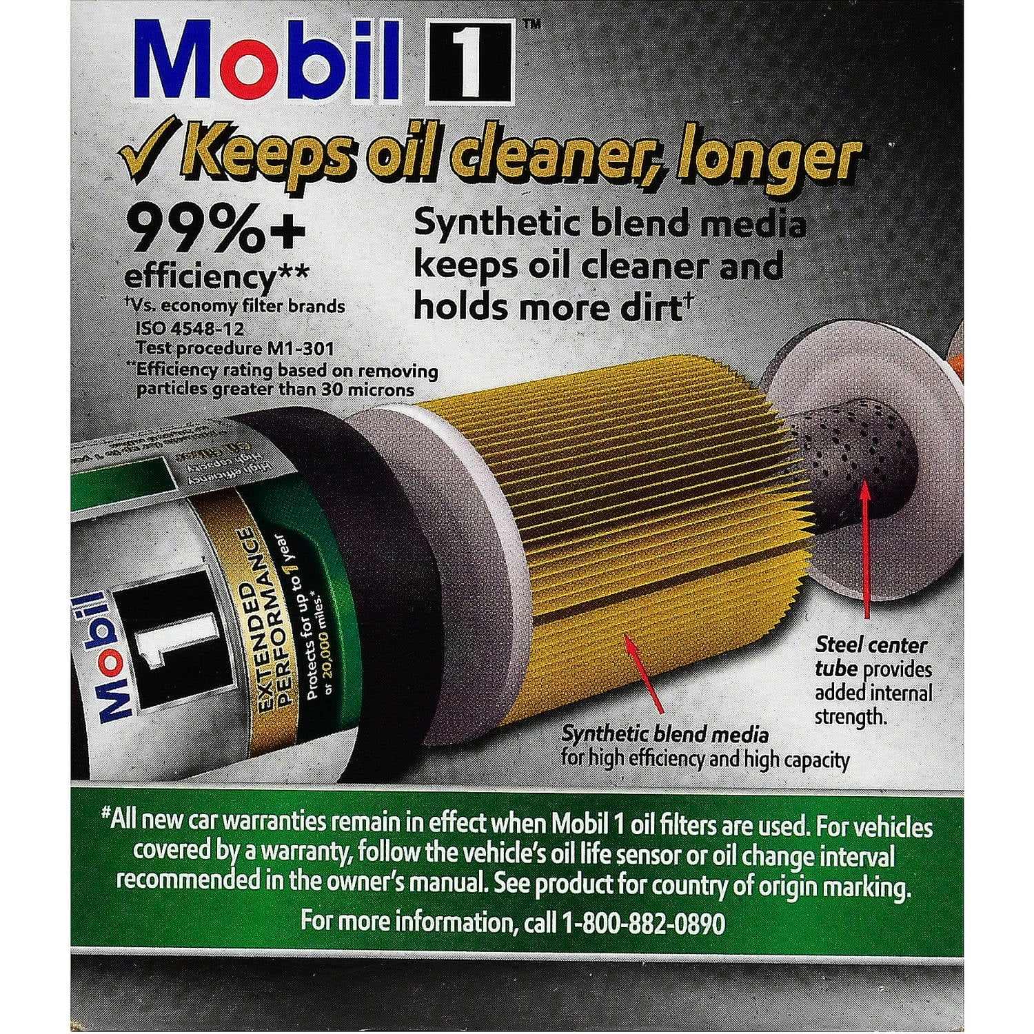 Mobil One Oil Filter Chart
