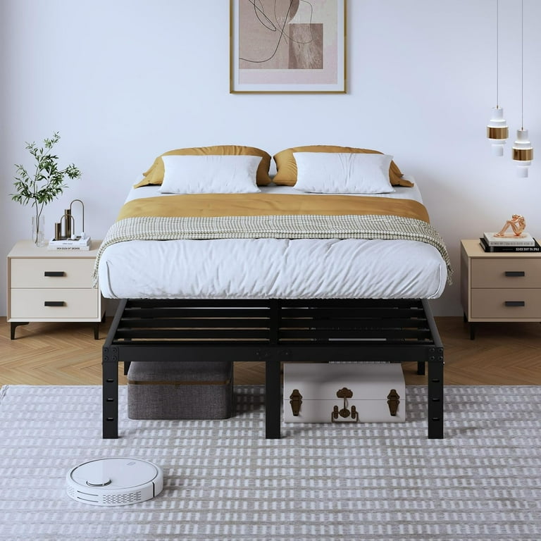 BedStory Twin XL Platform Bed Frame - 16" High Steel Slat Base, No Box Spring