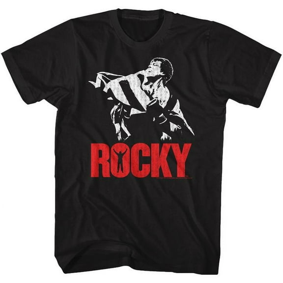 Rocky Flag Black Adult T-Shirt 4Xl
