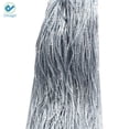 thumbnail image 5 of Deago Door String Curtain Flat Silver Ribbon Thread Fringe Window Panel Room Divider Strip Tassel for Wedding Cafe Home Décor (39"x78"), 5 of 7