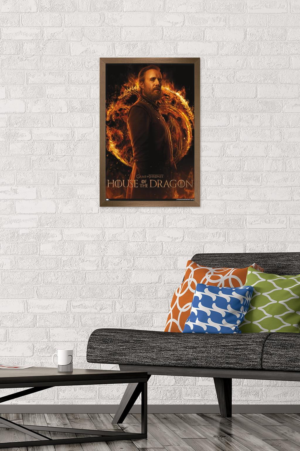 House of the Dragon - Otto One Sheet Wall Poster, 14.725" x 22.375" Framed