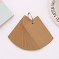 thumbnail image 4 of 1 Pack Blank Kraft Paper Notebook 9.4cmX5cm Portable Notepad with Blank Pages for DIY Journaling Study Cards Memo Pads Note Taking Office School Supplies Brown Recycling Pocket Notepad, 4 of 9