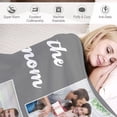 thumbnail image 5 of Personalised Blanket, Custom Blanket with Photos Text.Custom Blanket with Photo Collages.Father, Mom, Lover, Kids, Friends, Birthday, Christmas - Personalised Gifts for Women Men, 180x200cm, 5 of 6