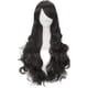 thumbnail image 2 of Peluca rizada negra para cosplay de 80 cm para mujer, peluca de pelo sintético largo ondulado para cosplay Pelucas de anime para fiesta de Halloween, 2 of 3