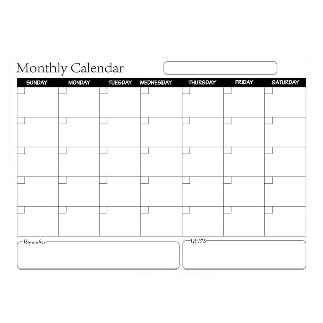 Pizarra magnética regrabable para refrigerador, calendario, tablero de mensajes, tablero de planificación mensual