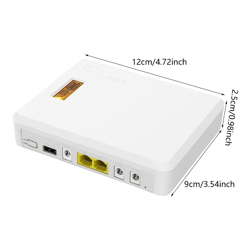 lanema 5/9/12/24V Small Backup Uninterruptible Power Supply for Router Mobile Device