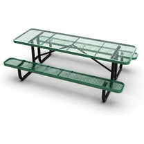 8ft commercial picnic table - Thermoplastic coated - Green