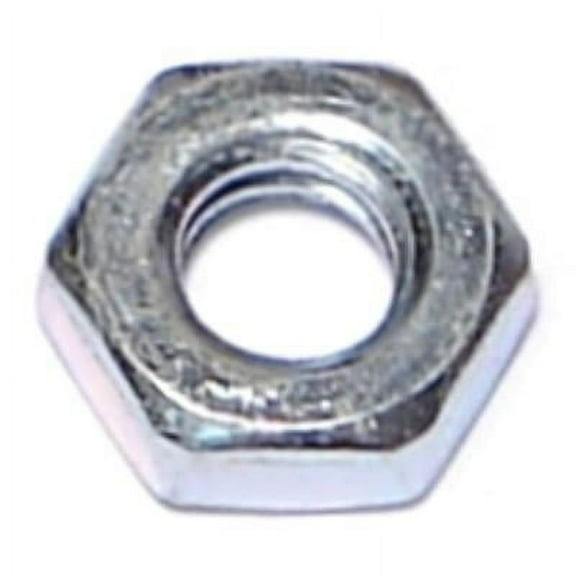 1/4"-20 x 1/2" Zinc Plated Steel Coarse Thread Hex Jam Nuts JNS-144