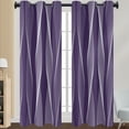 thumbnail image 1 of Innerwin Rideaux pour Fenêtres Écoénergétiques Assombrissants, Panneaux à Oeillets, Rideau de Luxe Occultant pour Fenêtre, Isolé Thermiquement, Moderne, Protection UV, Intimité, Violet 108*137 cm, 1 of 2