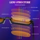 thumbnail image 5 of Gafas para Luz Azul HMTIY A2 Negro Total con Lentes Ámbar 2-Pack, 5 of 6