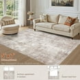 thumbnail image 6 of Uermei 5x7 Washable Abstract Area Rug: Non-Slip Stain-Resistant Soft Neutral Indoor Rug for Living Room Bedroom Dining Room Home Office Decor with Kid & Pet Friendly - Brown, 6 of 10
