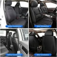 thumbnail image 7 of DIKSOAKR 2 Front Car Seat Covers for Ford Fusion 2010-2020 Faux Leather Seat Covers Breathble Waterproof Automotive Seat Cushion (2 Seat, Black), 7 of 7
