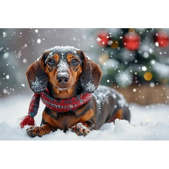 Jigsaw Puzzles for Adults 1000 Pieces Let it Snow Winter Dachshund Wooden Puzzle Environmentally Friendly No Odor Challenging Educational Fun Family Activities Games Toys Gifts for Home Decor