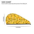 thumbnail image 4 of Disketp Yellow Limes Microfiber Hair Towel Wrap,Hair Drying Towel With Button,Towel Turban,Head Towel To Dry Hair Quickly For Girls And Women, 4 of 8