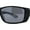 Black Grey / Black, variant on Xloop Mens Wrap Around Biker Style Plastic Sport Sunglasses Black Orange Blue Mirror