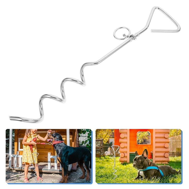 Stake Dog Out Leash Tie Corkscrew Steel Spiral Anchor Tents Lost Anti Supply Tools Fixing Traction Stainless Outdoor