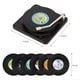 thumbnail image 5 of Juego de Posavasos Creativos para Bebidas, 6 Posavasos con CD Vintage, para Amantes de la MúSica, Regalos de Anfitriona de InauguracióN de la Casa, Estilo 2, 5 of 5