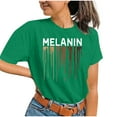 thumbnail image 4 of ICHUANYI Womens Summer Casual Shirts Letter Print Short Sleeve T-Shirt Loose Tops Fashion Clothing, 4 of 4