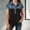 Black, variant on OGLCCG Denim Shirts for Girls Button Up V Neck Lapel Collar Casual Short Sleeve Tees-Shirts Fashion Patchwork Western Blouses 4-15 Years