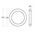 thumbnail image 4 of Uxcell 9.5mm OD 6.5mm ID 1.5mm Width Silicone Seal O-Rings White 10 Pack, 4 of 5