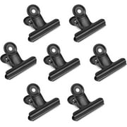 20 Pack Bulldog Clips 2 Inches Large Hinge Paper Clips Metal Hinge Clips for Crafts, Bags, Drawings, Photos at Kitchen & Office Usage, Black, 51mm