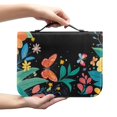 thumbnail image 2 of HELLHERO Butterfly Floral PU Leather Bible Covers, Large Capacity Portable Church Bible Bag for Adults and Unisex Christian Prayer, 2 of 12