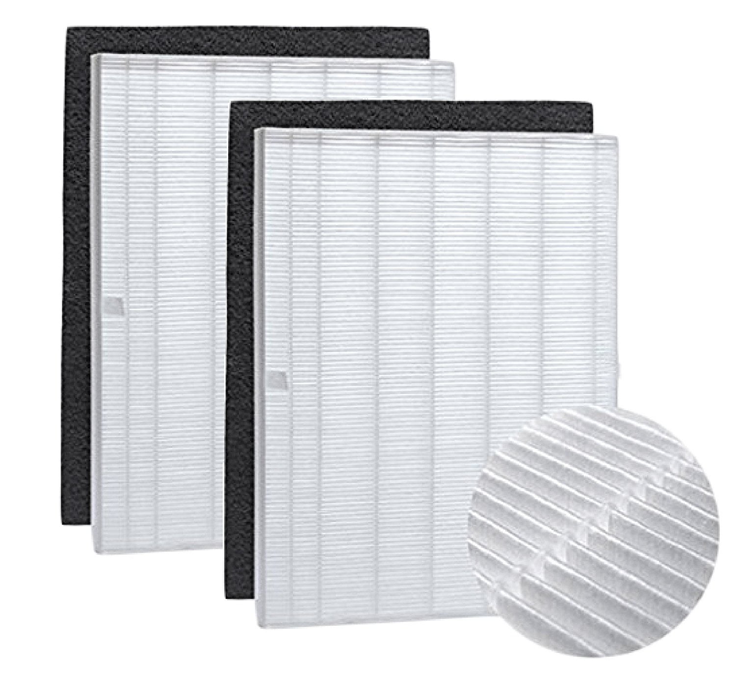 PlasmaWave Size 21 4 Pack Carbon Replacement Filters for Winix 115115 