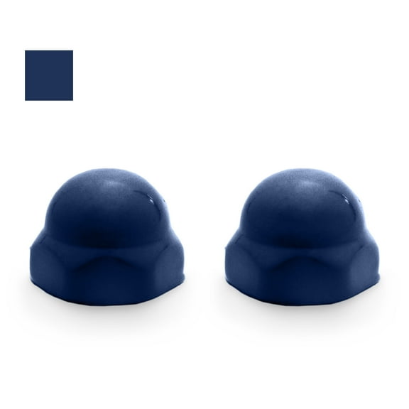 Fixture Fix Ceramic Bathroom Toilet Bolt Caps for American Standard - Set of 2 - Colonial Blue