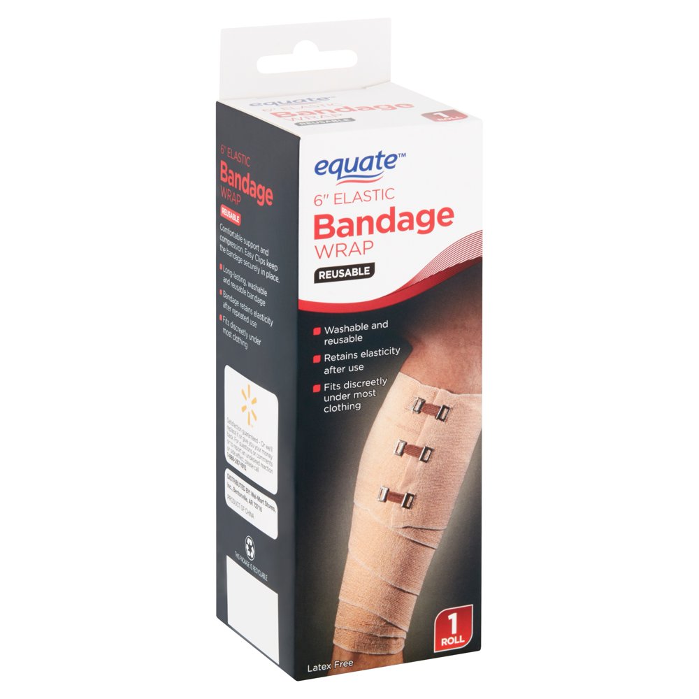 Equate Reusable 6" Elastic Bandage Wrap, 1 roll
