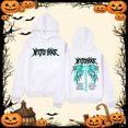 thumbnail image 2 of Tisuna Mens Halloween Full Zip Hoodies Graphic Print Long Sleeve Hooded Jackets Comfortable Men Festival Theme Party Everyday Wear Size Xxxl, 2 of 3