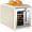 Cream, variant on 2 Slice Touch Screen Toaster, 1.5" Wide Slot, Stainless Steel Smart Toaster for Bagels, Muffins, Waffles, Gluten-Free Breads, Defrost, Reheat, Timer, 120V 825W, Cream Color