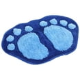 thumbnail image 3 of Soft Nonslip Water Absorbent Floor Mat Bedroom Bathroom Door Mats Carpet 58.5 * 38cm Blue, 3 of 6